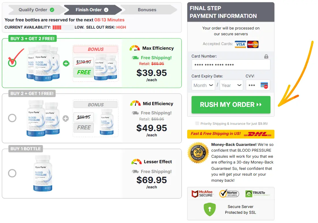 Glyco Forte™ Checkout Page