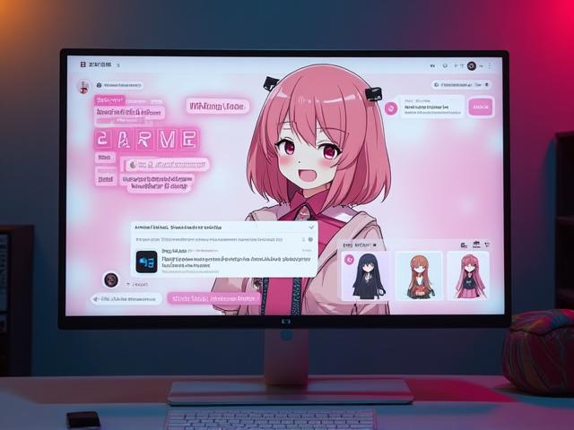 ライブ配信で新商品を紹介するスタッフのPC画面と視聴者のチャット画面イメージ