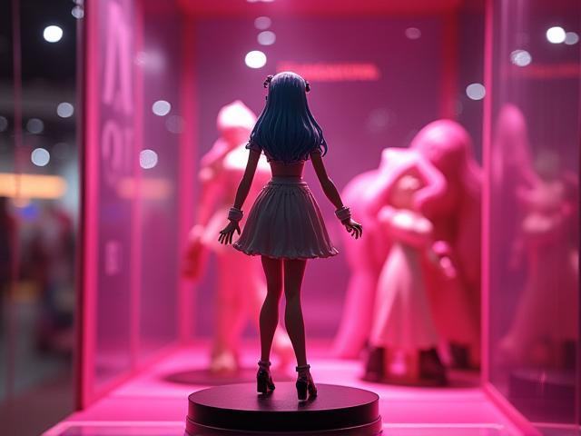 限定展示エリアの特別フィギュアのディスプレイ写真