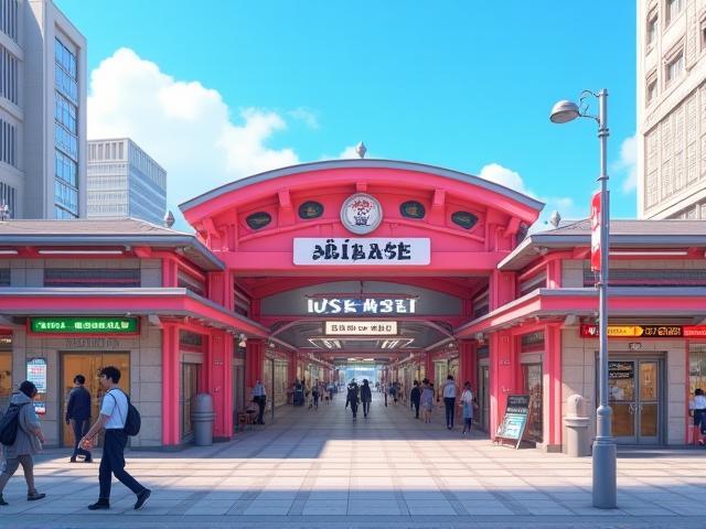 秋葉原駅の近景の写真